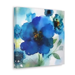 Blue Petunias - Canvas Gallery Wrap