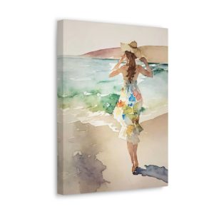 Beach Beauty in Full Colorful Sunshine - Canvas Gallery Wrap