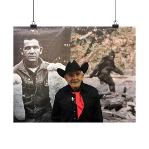 Bob Gimlin with Bigfoot - Premium Poster