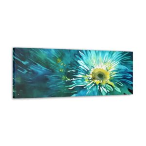 Aqua Flower for Longevity - Canvas Gallery Wrap