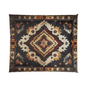 Native American Navajo Style Comforter, Choose from 3 Sizes